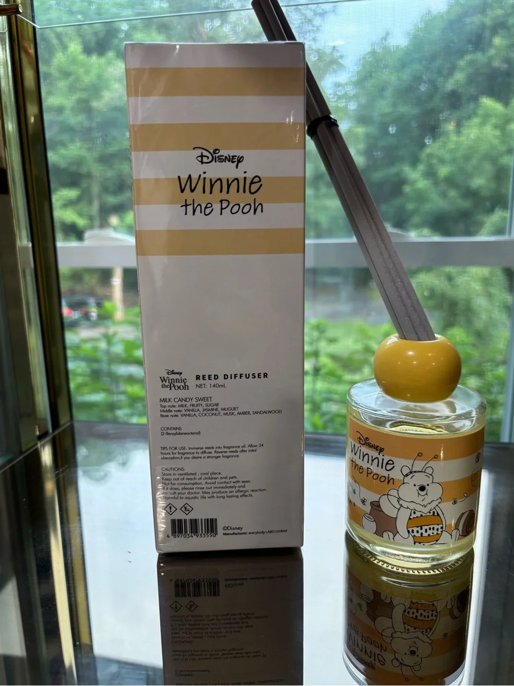 Disney Winnie the Pooh Milk Candy Sweet Reed Diffuser - Yellow